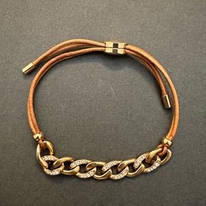 COPY - Fossil Leather Slider Bracelet